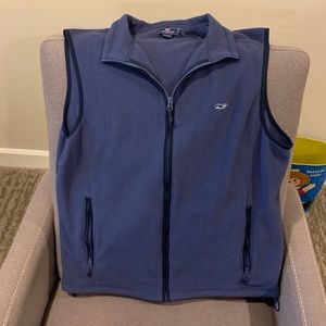 Vineyard Vines Navy Fleece Vest
